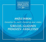 Concertos pour violon: Sibelius, Glazounov, Prokoviev, Kabalevsky (2CD)