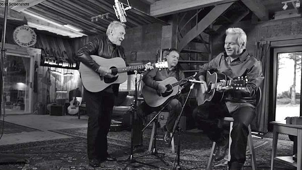 Jacques Michel et les frères Yves et Marco Savard